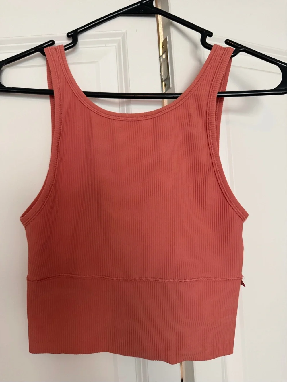 Lululemon Dusty Rose Ribbed Cropped Tank Top